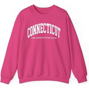 Connecticut Adult Unisex Crewneck Sweatshirt, Small