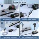 SWANPOW Battery Pack for Reclining Furniture, 2500mAh Universal Recliner Battery Pack Rechargeable with LED Display for 2-Pin Electric Recliner, Sofa, Lift Chair, Couch, Motion Furniture