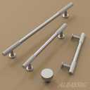 Alzassbg 10 Pack Brushed Satin Nickel Cabinet Pulls, 5 Inch(128mm) Hole Centers Cabinet Handles Kitchen Hardware for Cabinets and Drawers AL3095BSN