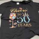 Cheers to 50 Years, 50 Years Old Women, 50 Birthday Cute T-Shirt M