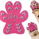 Anti-Slip Dog Paw Protector Pads for Senior Dogs, Dog Paw Pink Stickers with Strong Traction on Hardwood Floor, Dog Essentials,12sets(48pcs) S(4-10lbs)