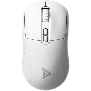 TSG809 Wireless BT Gaming Mouse Rechargeable/2.4GHz/Type-C Connect,PAW3311 Sensor,24000 Dpi,Lightweight,5 Programmable Buttons, 500 mAh Battery,Ergonomic Design for Pc-White