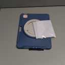 BATYUE Shockproof Case for iPad Air 11" M2/M3/M4, Air 4/5 10.9", iPad Pro 11" 1st-4th Gen 2018-2022 | 360 Multi-Angle Stand (Portrait & Landscape) & Grip, Built-in Pencil Holder, Dusty Blue