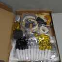 New Years Eve Party Supplies 2026 - Happy New Year Decorations Kit - Set of 50 Includes Banner, Hats, Ribbon, Glasses,Tiaras, Balloons, Squawkers and Fringe Curtains - Accessories for Kids Party Decor