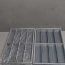 Amylove 2 Pcs Sunglass Organizer Trays Glasses Stackable Jewelry Trays Sunglass Organizer Display Box(8 Grids,Gray)