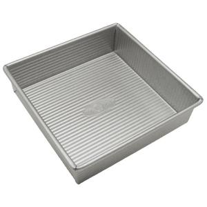 USA Pan Bakeware Nonstick Square Cake Pan, 8 Inch, Aluminized Steel 2 Pack