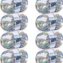 Cozyful Chunky Yarn for Hand Knitting - #10 Chunky Chenille Blanket Yarn, Jumbo Big Thick Chunky Yarns for Crocheting, Tie Dye Bulky Knit Yarns, 8 Skein (25 yds 8 oz Each Skein), Cream&Sage&Grey&Khaki