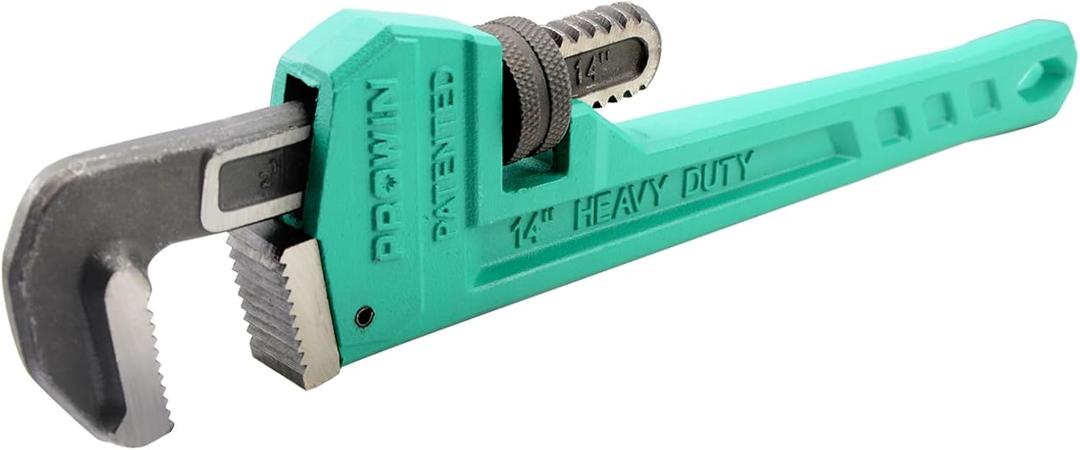 Prowin 14" Heavy Duty Metal Pipe Wrench, Adjustable Plumbing Wrench, Craftsman-Style Pipe Tool for Plumbing, Piping, and DIY Projects