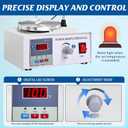Vevitts 85-2 Magnetic Stirrer Hot Plate with Stir Bar, LED Digital Display, 0-2600RPM Adjustable, Lab Heating Mixer for Liquid Stirring