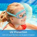 Freela Goggles for Kids Toddler 3-15, Anti Fog No Leak Clear Swim Goggles for Boys Girls Pool Beach Swimming, 2Pcs