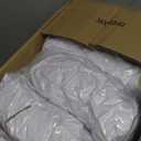 Trlyc Spandex Folding Chair Covers 100 Pcs Universal Fitted Dining Chair Cover Stretchy Slipcovers for Wedding Party Banquet Flat-Front Chairs Covers (White)