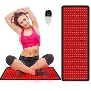 Red Light Therapy for Body, 31.5" * 11.8" Red Light Therapy Pad, Dual Chip Grade 360 LEDs 660nm & 850nm Infrared Light Therapy for Body Back Waist Shoulder Knee Joint Pain Relief, Gift for Women Men
