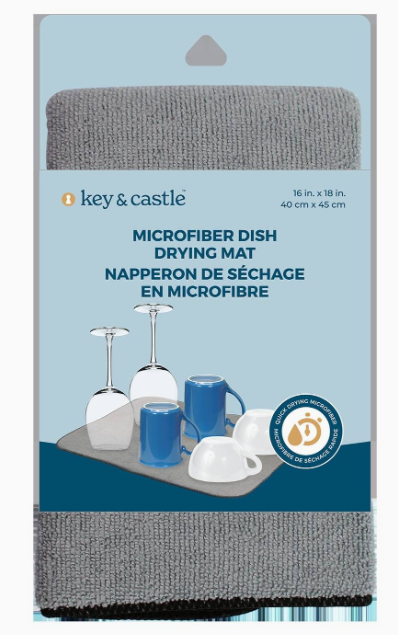 Key & Castle Dish Drying Mat, 1 EA