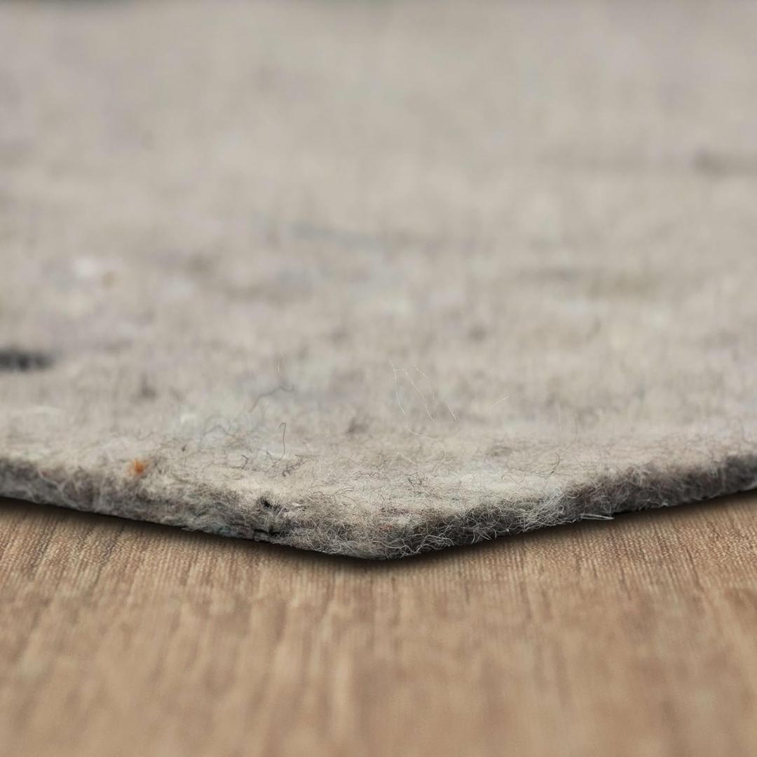 Mohawk Home 9' x 12' 1/4 Rug Pad 100% Felt Protective Cushion, Premium Comfort Underfoot  Safe for All Floors (12' x 9' (Rectangular))