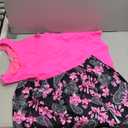 Tempt Me Plus Size Tankini with Skirt - Two Piece Swimsuit for Women Tummy Control Bathing Suit High Neck 2025 Swimwear Pink Paisley 22W