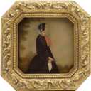 3x3 Small Vintage Picture Frame, Mini Antique Ornate Gold Photo Frame, Tiny Retro Octagon frame, for Tabletop and Wall Display, Old Fashioned Photo Gallery Art Decor