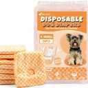 Pet Soft Female Dog Diapers - Disposable Puppy Diapers for Dogs & Cats, Ultra Absorbent Doggy in Heat Period or Urine Incontinence, 24pcs (XS, Orange)