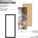 Fxojyvo Engineered Wood 12x24 Picture Frame Set of 3, Black Frame for 12 x 24 Inch Picture Poster Photo, Light Weight 12 by 24 Frame with Wood-grain for Wall - 3 Pack/Black/12 x24