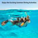 Snorkeling Gear for Adults,Mask Fins Snorkel Set,Panoramic View Diving Mask Anti-Fog,Dry Snorkel,Adjustable Swim Flippers and Travel Bag,Adults Snorkel Gear for Swimming Snorkeling Diving