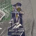 Mount St. Mary's University Mountaineers Mascot & M Logo Zip Hoodie, Grey Large