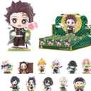 POP MART Demon Slayer Birth Flower Series Figures, 12PCs Blind Box Figures, Random Design Action Figures Collectible Toys Home Decorations, Holiday Birthday Gifts, Whole Set