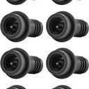 WOTOR Stoppers Vacuum, Saver, Pump Vacuum Stoppers, Preserver, Reusable Bottle Sealer Keeps Fresh (Black, 8 Pieces)