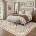 cotiled Vintage Washable Rug 10x12 Area Rugs for Living Room, Bedroom