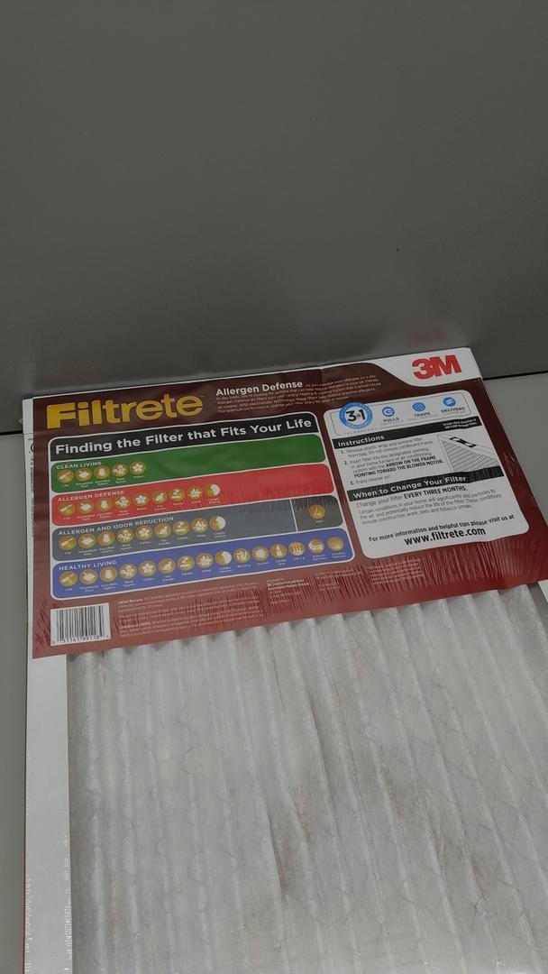Filtrete 16x25x1 AC Furnace Air Filter, MERV 11, MPR 1000, Micro Allergen Defense, 3-Month Pleated 1-Inch Electrostatic Air Cleaning Filter, 2 Pack (Actual Size 15.719 x 24.72 x 0.84 in)
Visit the Filtrete Store