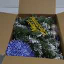 3ft Christmas Tree Decorations, Christmas 36inch Mini Table Top Artificial Tree, Xmas Desk Small Tree with 50LED Lights, Hanging Ornaments for Home Decor Indoor Office Holiday Tabletop Party