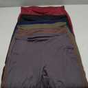 LZYVOO Leggings with Pockets for Women, 6 Packs Soft High Waisted Tummy Control Workout Yoga Pants (Medium, 6 Packs)