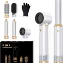 5 in 1 Hair Dryer Brush Set, Negative Ion Blow Dryer Brush Upgrade Hot Air Brush Air Styler Curling Wrap Air Curler, Curling Iron Hair Styling Tools As A Gift for Straight, Curl, Drying, Smoothing