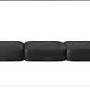 Yates Home PU Leather Couch Sofa Cushion Slipcover Water-Proof Elastic Chair RV Seat Covers Loveseat Sofa Furniture Protector Slip Cover for Settee Seater Replacement in Living Room3 Pieces, Black