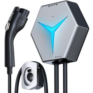 Level 2 EV Charger, 32 Amp 240V Electric Vehicle Charging Stations, IP66 Water-Proof EV Charging Station, E-Kite 26-Foot Cable for Indoor/Outdoor Use (NEMA 14-50 Plug)
