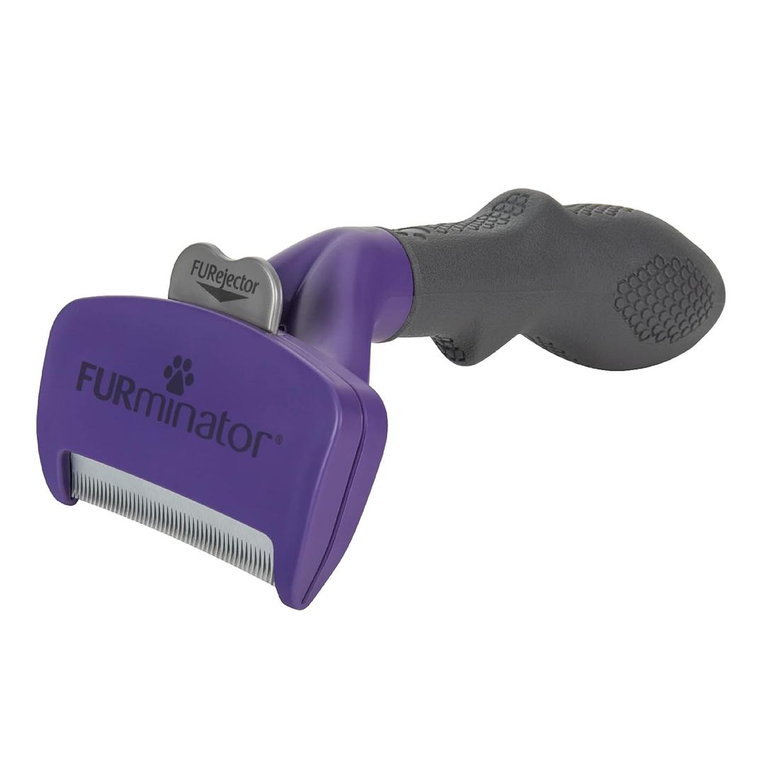 FURminator deShedding Tool For Medium/Large Cats, Long Hair, Removes Loose Hair From Shedding