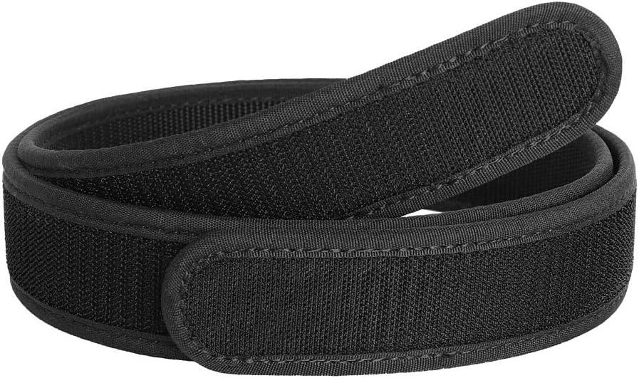 KRYDEX Hook Liner Inner Belt for Duty Belt 1.5" Tactcial Inner Belt (XL:(40- 44), Black)