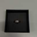 King Will Men's Tungsten Carbide Wedding Ring Hammered Groove Wedding Band Mens Engagement Ring for Men and Women Matte Brushed Finish Comfort Fit Size 7, 8mm Gunmetal