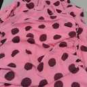 Alyweatry Women Polka Dot Halter Maxi Dress Y2k Sleeveless Deep V Neck Flowy Summer Vacation Beach Sundress (Pink, Large)