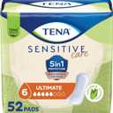 TENA Sensitive Care Incontinence Pads for Women, Bladder Control & Postpartum, Ultimate Absorbency, Regular Length, 52 Count