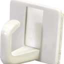 Hillman 122298 Plastic Utility Adhesive Hooks, Small, White, 6-Pcs, 2 Packs
