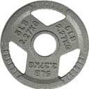 Fitvids Olympic Cast Iron 2-Inch Weight Plate for Strength Training & Weightlifting, Home Gym, Pack 3, 5lb