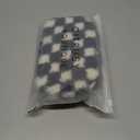 Boutique Fleece Belt Bag | Sherpa Checkered Crossbody Fanny Pack for Women | Fashionable Cute Waist Pack | Small Chest Bag | Gold Accessories | Adjustable Extended Strap | Black Checker