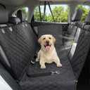 Dog Car Seat Cover, 600D Heavy Duty Durable Car Seat Cover for Dogs Pets, 100% Waterproof Scratch Proof Nonslip Dog Hammock for Cars, Seat Covers Protector with Seatbelt for Pet Sedan SUV Trucks