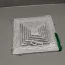 Bathroom Exhaust Fan Cover, 9x9 Inches | Spring-Loaded for Square Ceiling & Wall-Mount Fans | Efficient Airflow, Odor Removal & Ventilation (White)