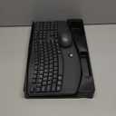 Wireless Keyboard and Mouse Combo,2.4G Full Size Wave Keys Ergonomic Keyboard with Wrist Rest for Natural Typing, 3 DPI Adjustable Ergonomic Silent Mouse for Computer/Laptop/Windows/Mac (Gray)