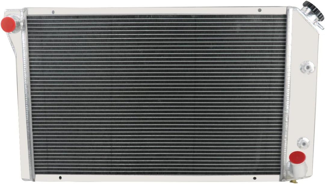 All Aluminum Radiator For 1977-1982 Chevy Corvette C3 5.0L 5.7L V8 Gas, 3 Row Core Cooling Radiators
