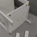 VASAGLE Storage Cabinet, Storage Organizer Rack Stand for Bathroom, Living Room, Bedroom, Multifunctional Corner Unit, 2 Drawers, 35 Inches in Height, White UBBC42WT