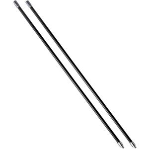 SootEater Rotary Chimney Rod Set - 6' Rotary Black Chimney Cleaner Extension Rods Kit w/a Quick-Connect System, for Long Chimney Pole, CRD307