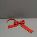 Mantieqingway Bow Ties for Women/Girls, Pre-tied Adjustable Bowties Solid Color Polyester Bow Tie for School Uniform Shirt (Red)