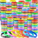 Skylety Jesus Loves You Silicone Bracelets Colorful Christian Jesus Wristbands Christian Rubber Bracelet for Kids Teens Adult Men Women Motivational Wristbands Church School Party Favors