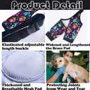Dog Elbow Wraps Knee Protector Pads Elbow Callus Treatment Sleeve for Wounds Front Legs Prevent Licking for Medium Large Dogs 2XL, Footprint